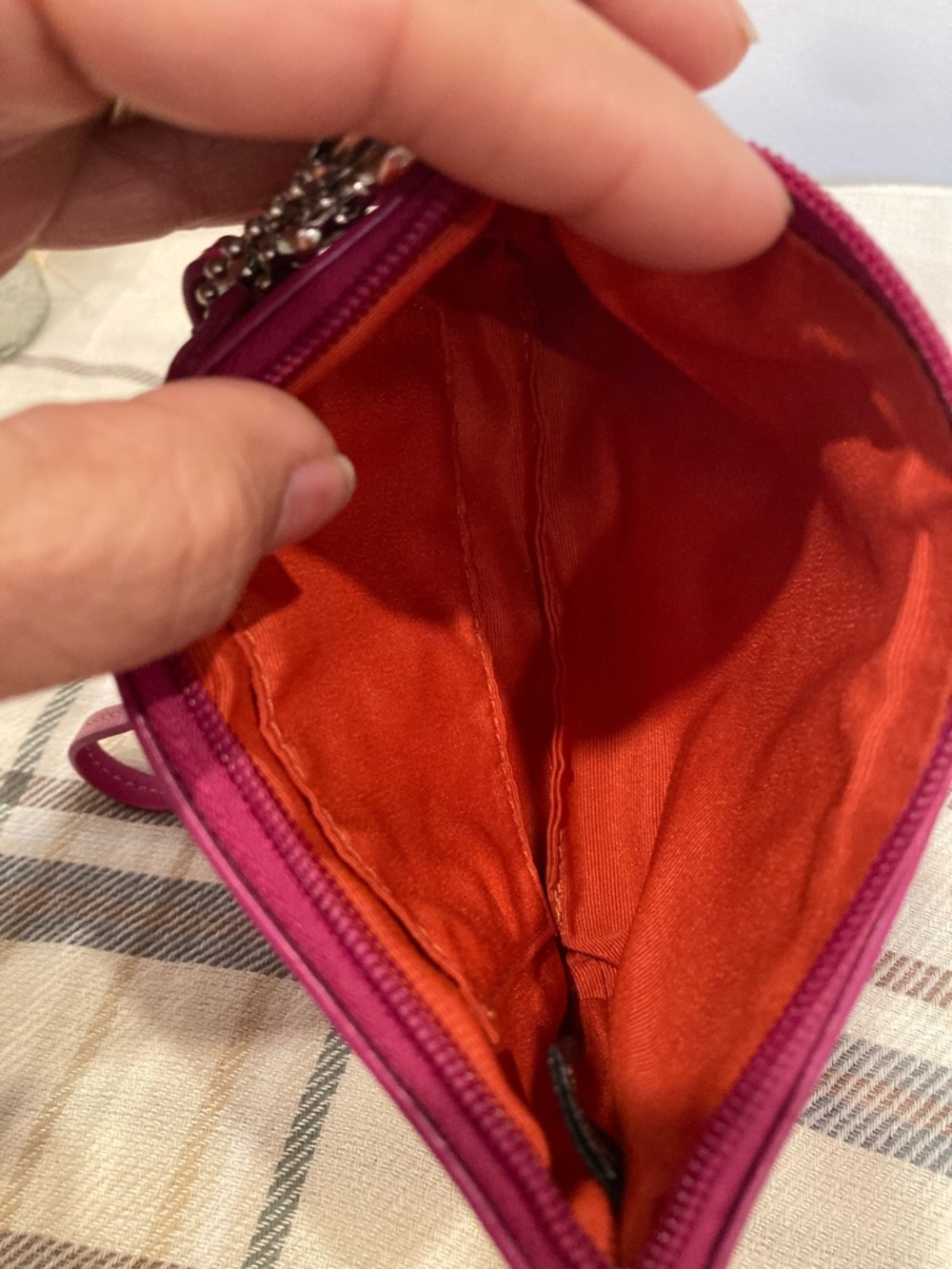 Coach Hot Pink Wristlet Signature Jacquard Wristlet Clutch - Picture 6 of 12